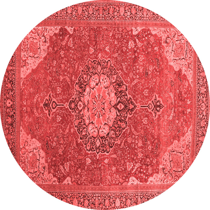 Medallion Red Traditional Rug, tr171red