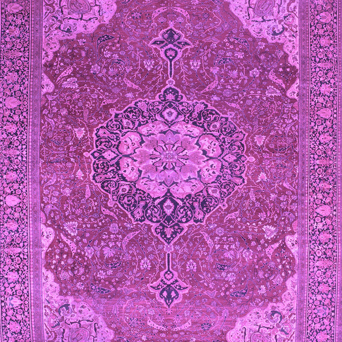 Medallion Purple Traditional Rug, tr171pur