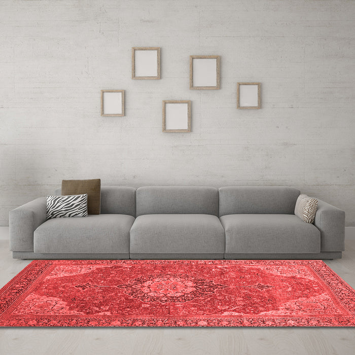 Traditional Red Washable Rugs