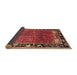 Sideview of Traditional Red Animal Rug, tr172