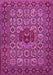 Machine Washable Persian Pink Traditional Rug, wshtr1720pnk