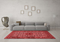 Machine Washable Persian Red Traditional Rug, wshtr1720red