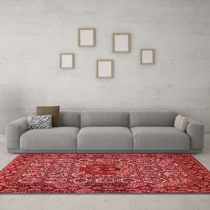 Traditional Red Washable Rugs