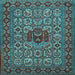 Square Persian Light Blue Traditional Rug, tr1720lblu