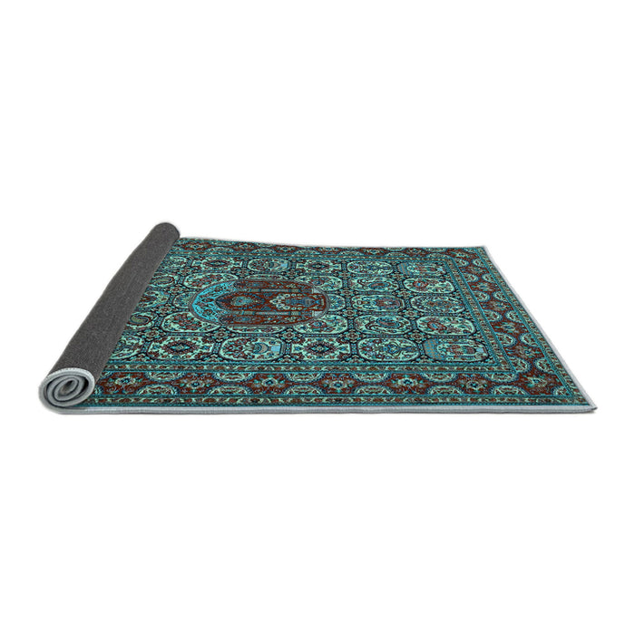 Sideview of Persian Light Blue Traditional Rug, tr1720lblu