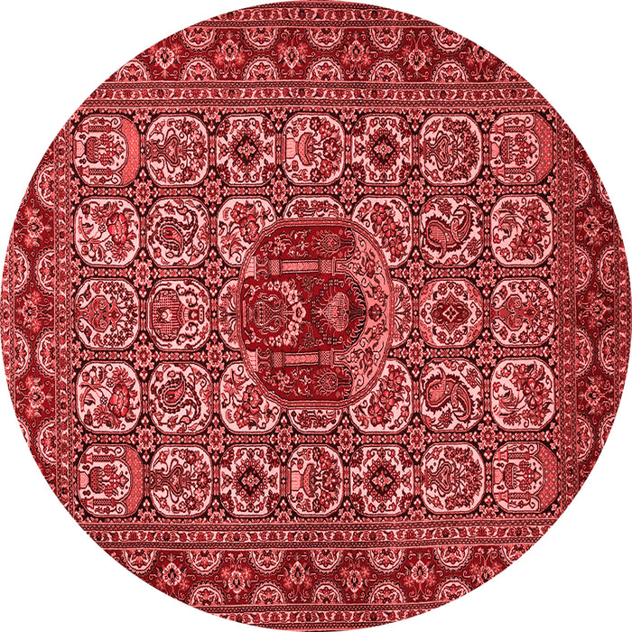 Machine Washable Persian Red Traditional Rug, wshtr1720red