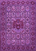 Machine Washable Persian Purple Traditional Area Rugs, wshtr1720pur