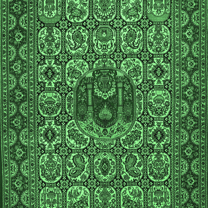Persian Emerald Green Traditional Rug, tr1720emgrn