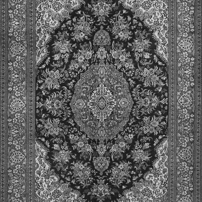 Medallion Gray Traditional Rug, tr1721gry