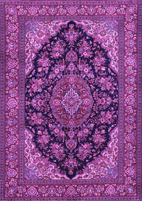 Medallion Purple Traditional Rug, tr1721pur