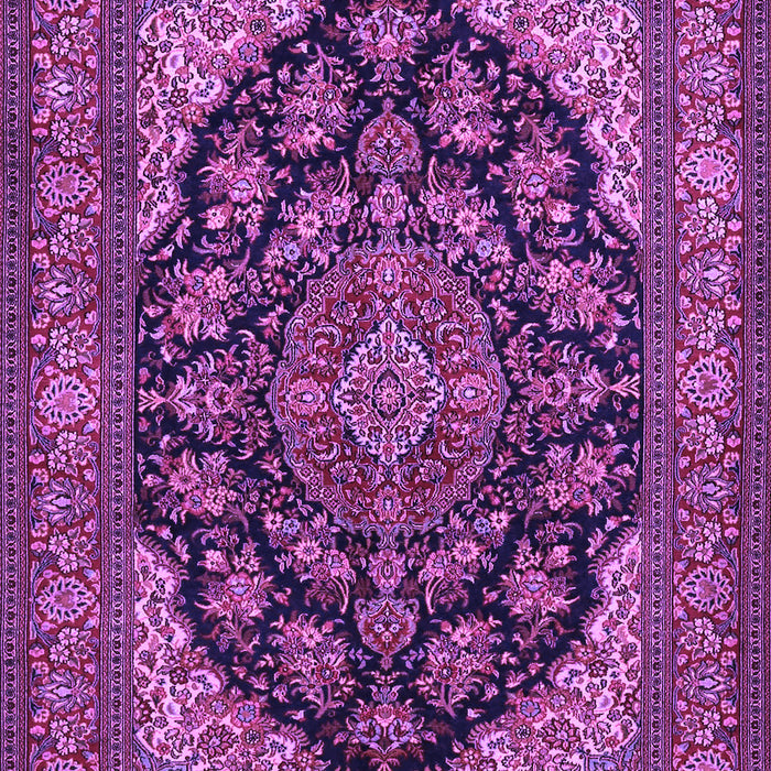 Medallion Purple Traditional Rug, tr1721pur