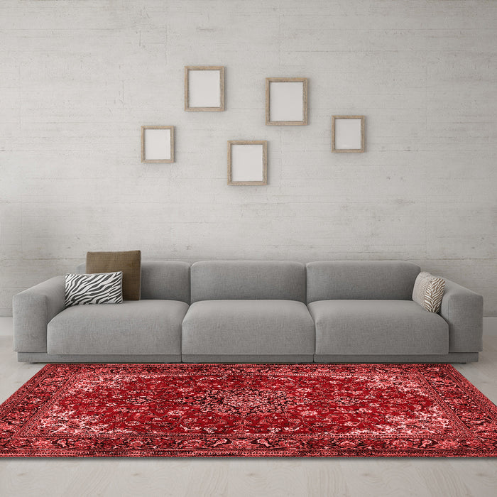 Traditional Red Washable Rugs