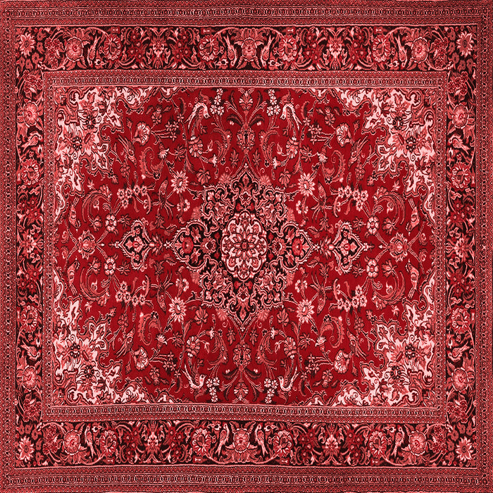 Medallion Red Traditional Rug, tr1722red