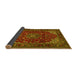 Sideview of Medallion Yellow Traditional Rug, tr1722yw