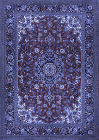 Medallion Blue Traditional Rug, tr1722blu