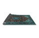 Sideview of Medallion Light Blue Traditional Rug, tr1722lblu