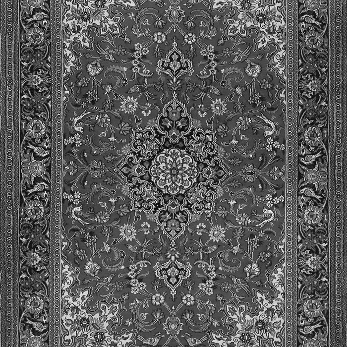 Medallion Gray Traditional Rug, tr1722gry