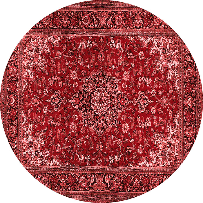 Medallion Red Traditional Rug, tr1722red