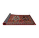 Sideview of Traditional Dark Almond Brown Persian Rug, tr1723
