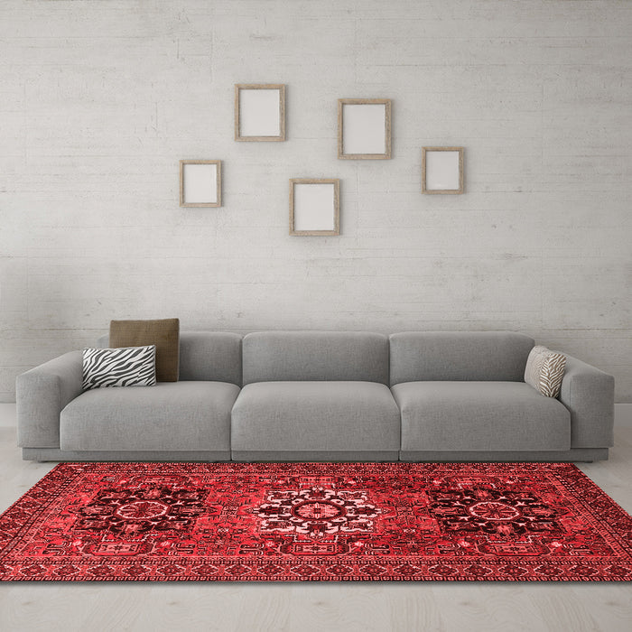 Traditional Red Washable Rugs