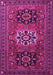 Machine Washable Persian Pink Traditional Rug, wshtr1723pnk