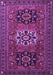 Machine Washable Persian Purple Traditional Area Rugs, wshtr1723pur