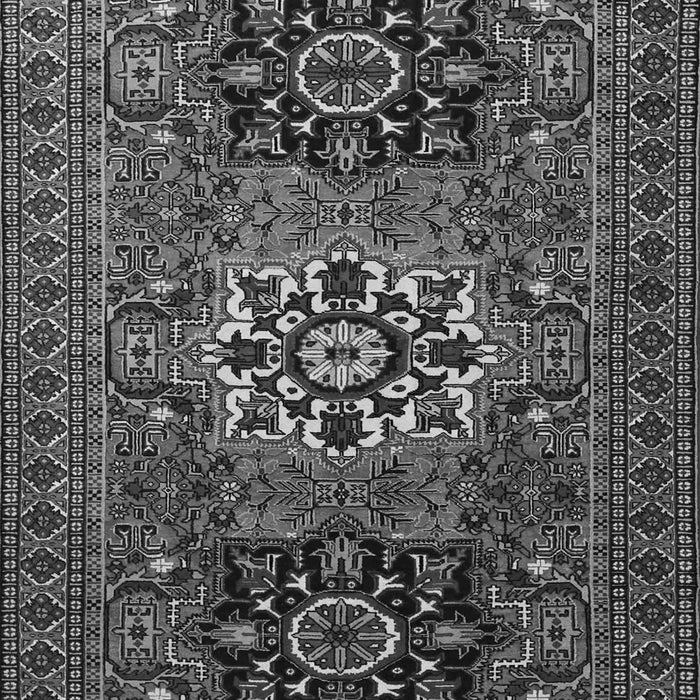 Serging Thickness of Machine Washable Persian Gray Traditional Rug, wshtr1723gry