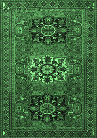 Persian Emerald Green Traditional Rug, tr1723emgrn