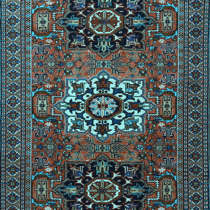 Machine Washable Persian Light Blue Traditional Rug, wshtr1723lblu