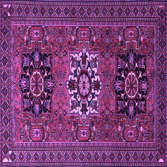 Square Persian Purple Traditional Rug, tr1723pur