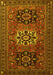 Machine Washable Persian Yellow Traditional Rug, wshtr1723yw