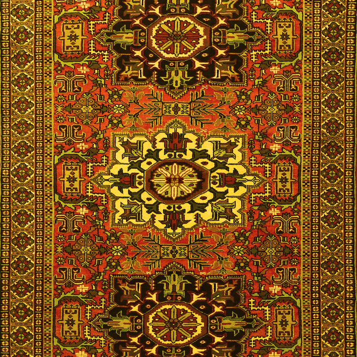 Machine Washable Persian Yellow Traditional Rug, wshtr1723yw