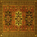 Square Persian Yellow Traditional Rug, tr1723yw