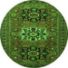 Machine Washable Persian Green Traditional Area Rugs, wshtr1723grn