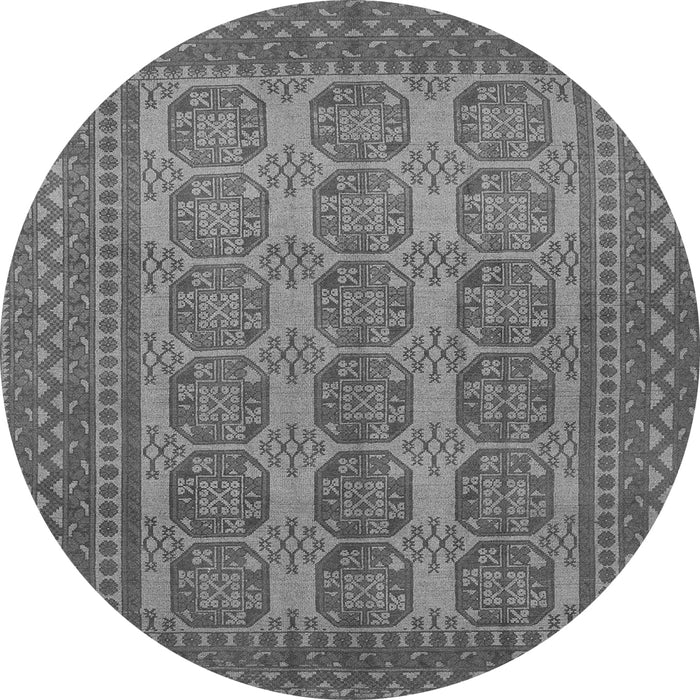 Machine Washable Persian Gray Traditional Rug, wshtr1724gry