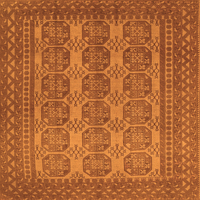 Serging Thickness of Persian Orange Traditional Rug, tr1724org