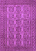 Machine Washable Persian Purple Traditional Area Rugs, wshtr1724pur