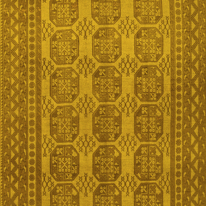 Machine Washable Persian Yellow Traditional Rug, wshtr1724yw