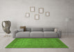 Machine Washable Persian Green Traditional Area Rugs in a Living Room,, wshtr1724grn