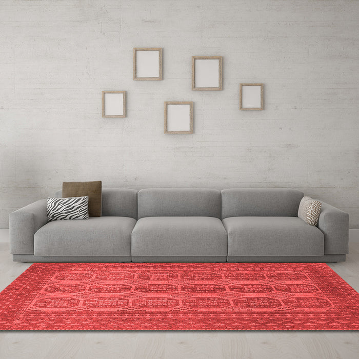 Traditional Red Washable Rugs