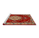 Sideview of Machine Washable Traditional Red Rug, wshtr1725