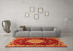 Machine Washable Persian Orange Traditional Area Rugs in a Living Room, wshtr1725org