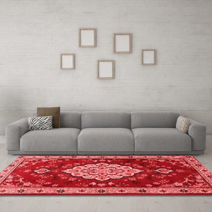 Traditional Red Washable Rugs