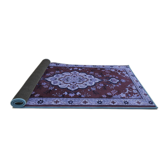 Sideview of Persian Blue Traditional Rug, tr1725blu