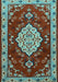 Machine Washable Persian Light Blue Traditional Rug, wshtr1725lblu