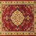 Square Persian Brown Traditional Rug, tr1725brn