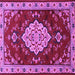 Square Machine Washable Persian Purple Traditional Area Rugs, wshtr1725pur