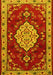 Machine Washable Persian Yellow Traditional Rug, wshtr1725yw