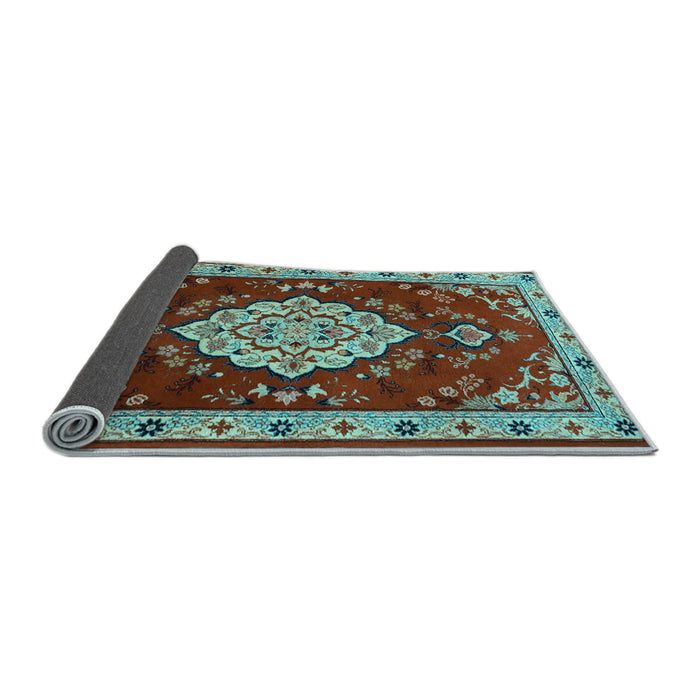 Sideview of Persian Light Blue Traditional Rug, tr1725lblu