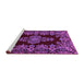 Sideview of Machine Washable Persian Purple Traditional Area Rugs, wshtr1726pur